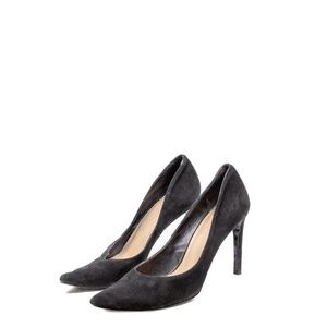 Stuart Weitzman Black Suede Pointed Toe Pumps – US 7